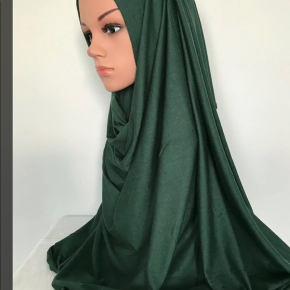 Premium Cotton Jersey Stretchable Hijab Plain Long Maxi Scarf Wrap - Picture 5 of 15
